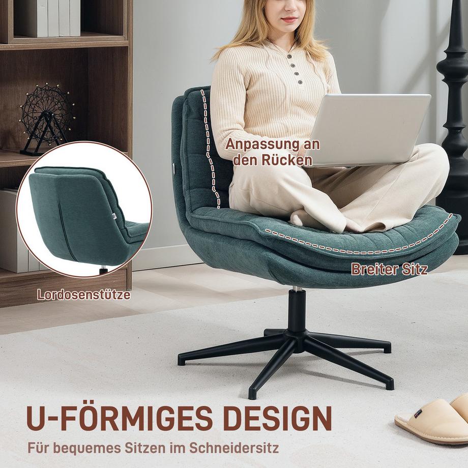 HOMCOM Chaise de bureau  