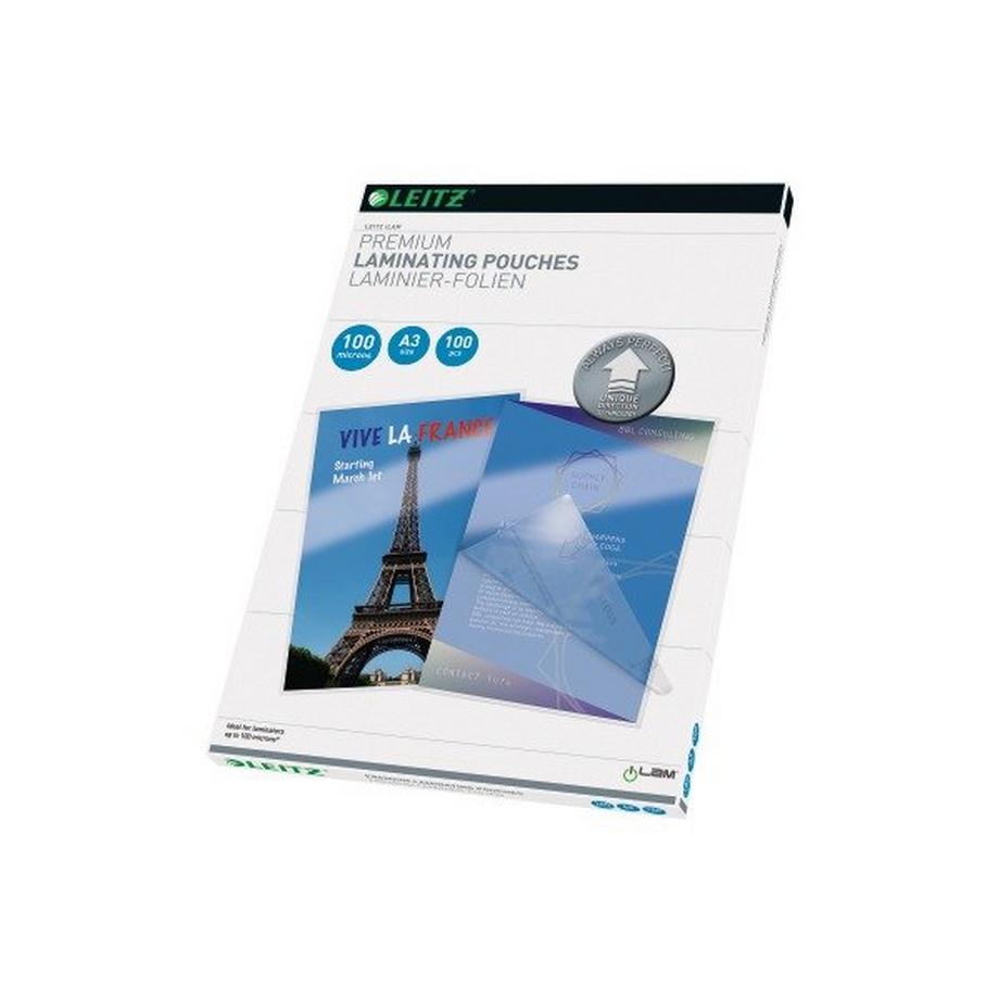 Leitz  LEITZ Laminiertasche A3 16919 glanz, 100my 100 Stk 