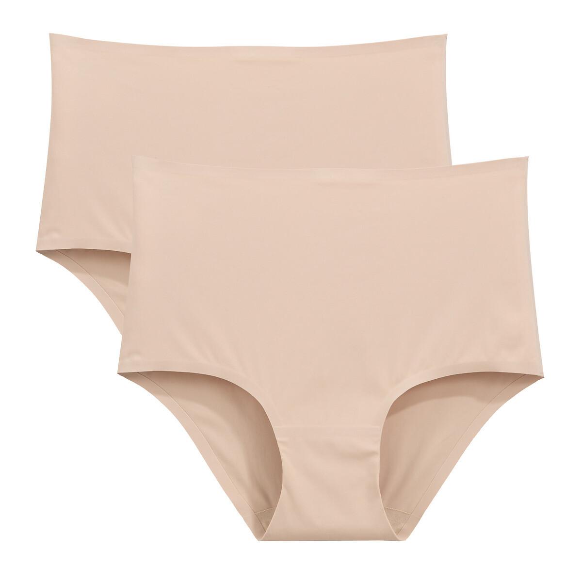 Image of 2er-pack Slips Mit Hohem Bund Damen Beige 42