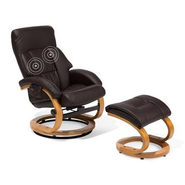 Fauteuil massant en Cuir PU Rétro FORCE