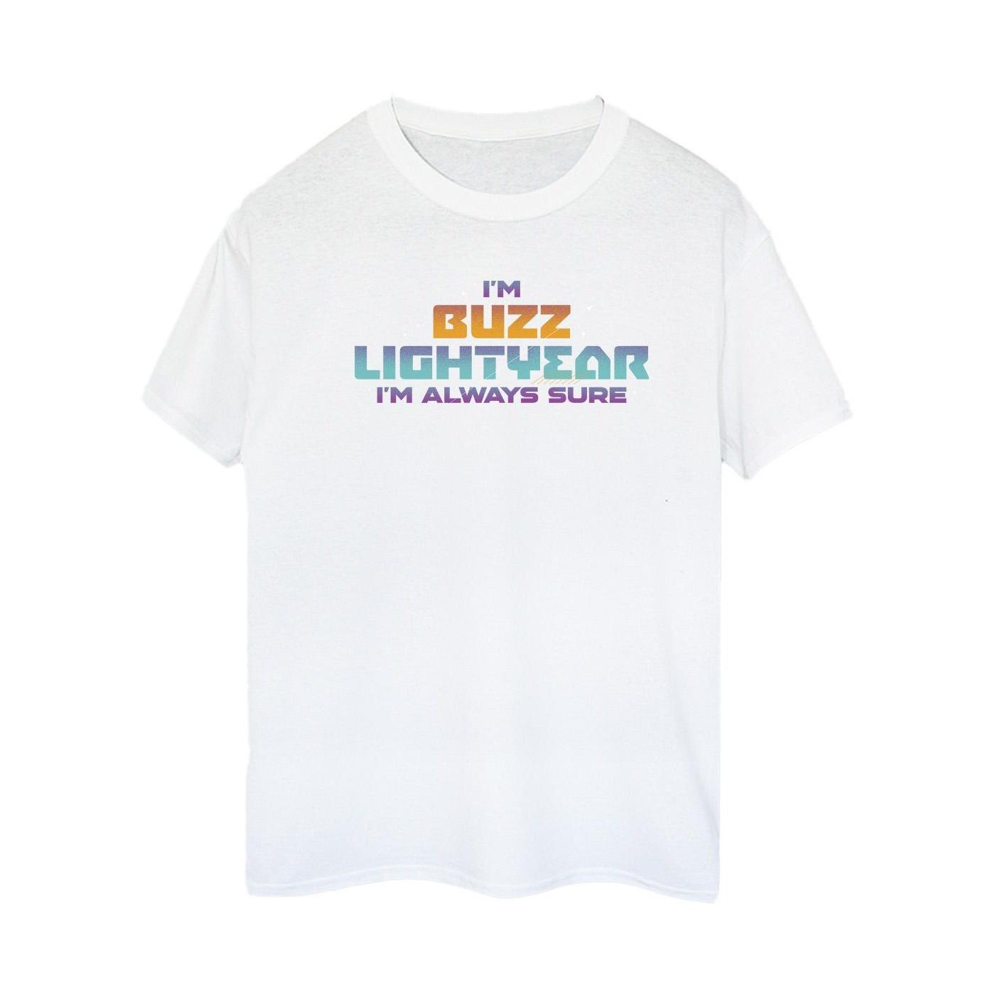 Image of Lightyear Always Sure Text Tshirt Damen Weiss XXL