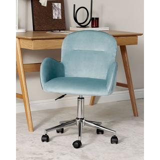 Beliani Chaise de bureau en Velours Scandinave PRIDDY  