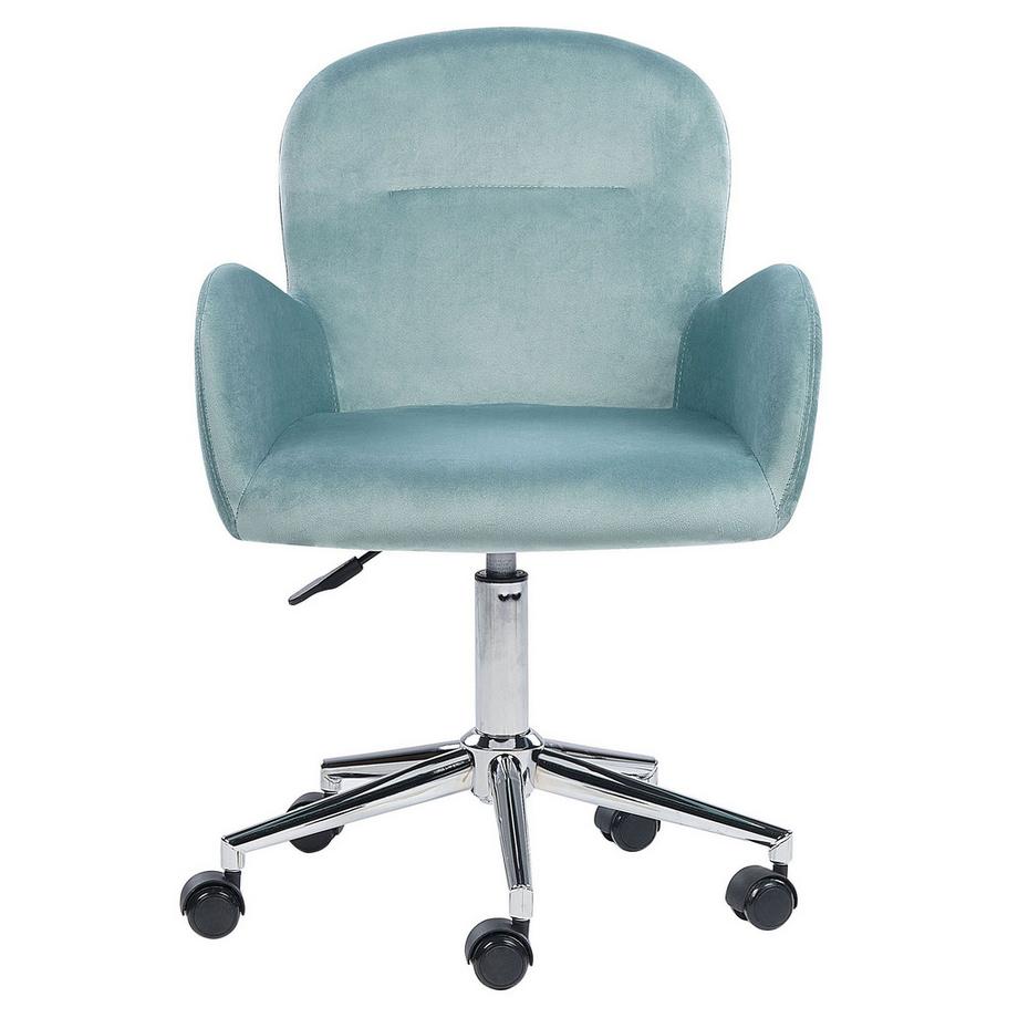 Beliani Schreibtischstuhl aus Samtstoff Skandinavisch PRIDDY  