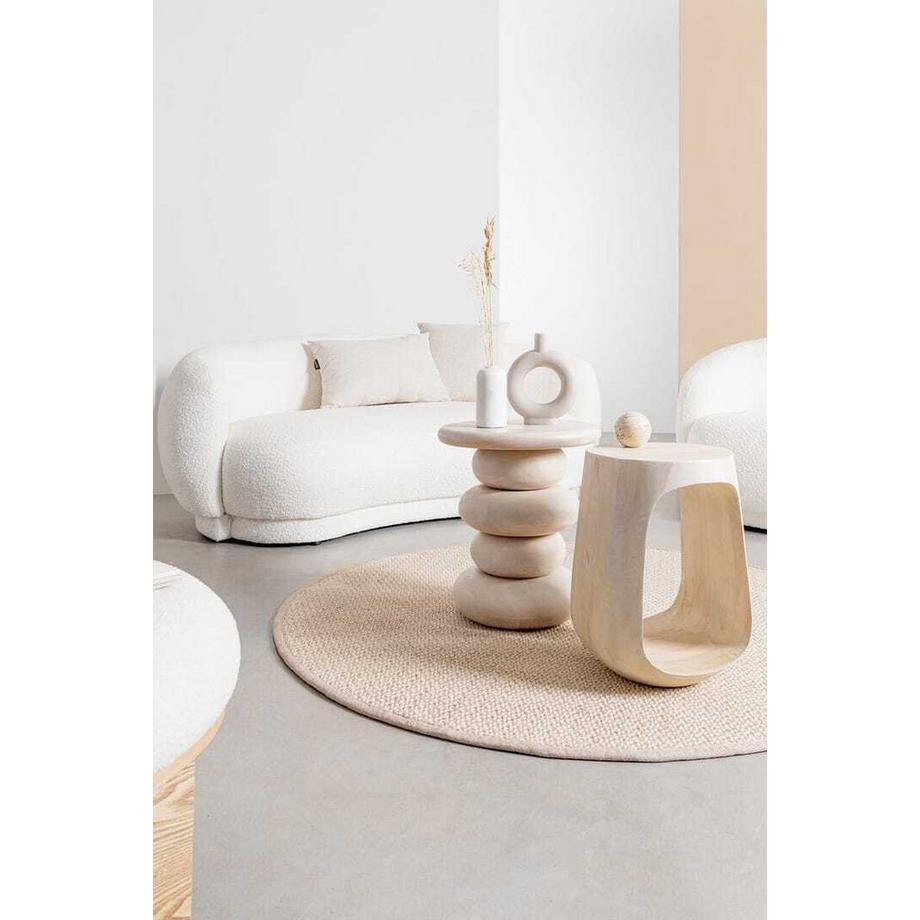 mutoni Tavolino Lopez naturale rotondo 33  