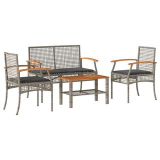 VidaXL Garten lounge set poly-rattan  