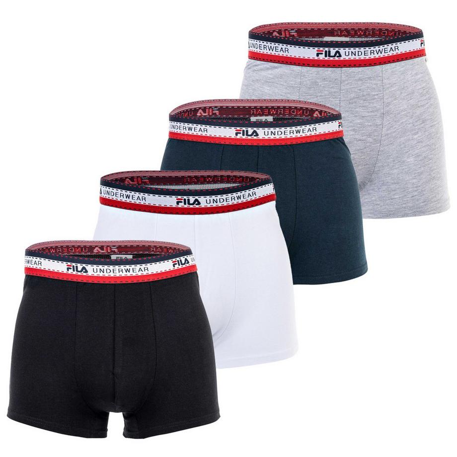 FILA Boxer Shorts Casual Stretch Lot de 4  