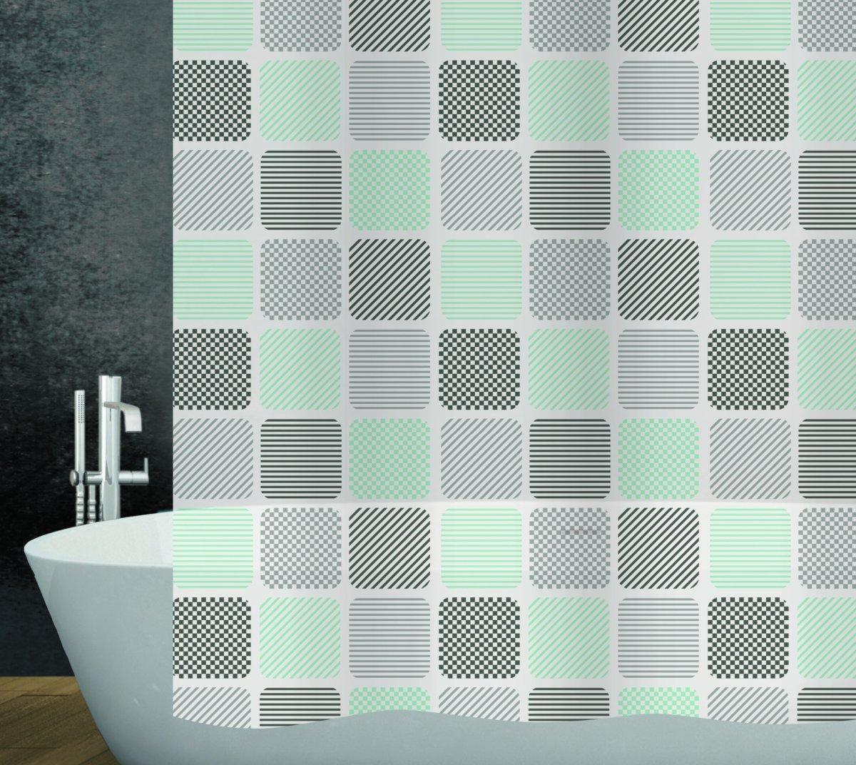 diaqua Duschvorhang PEVA Quadro  