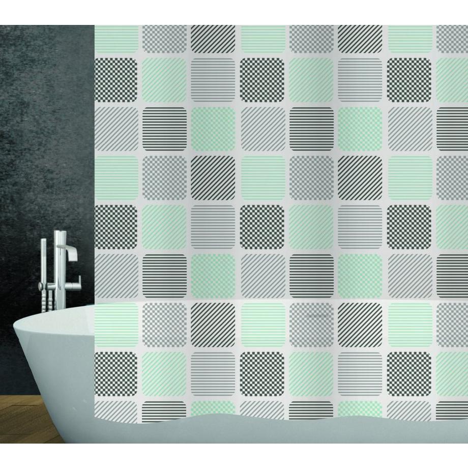 diaqua Rideau de douche PEVA Quadro  