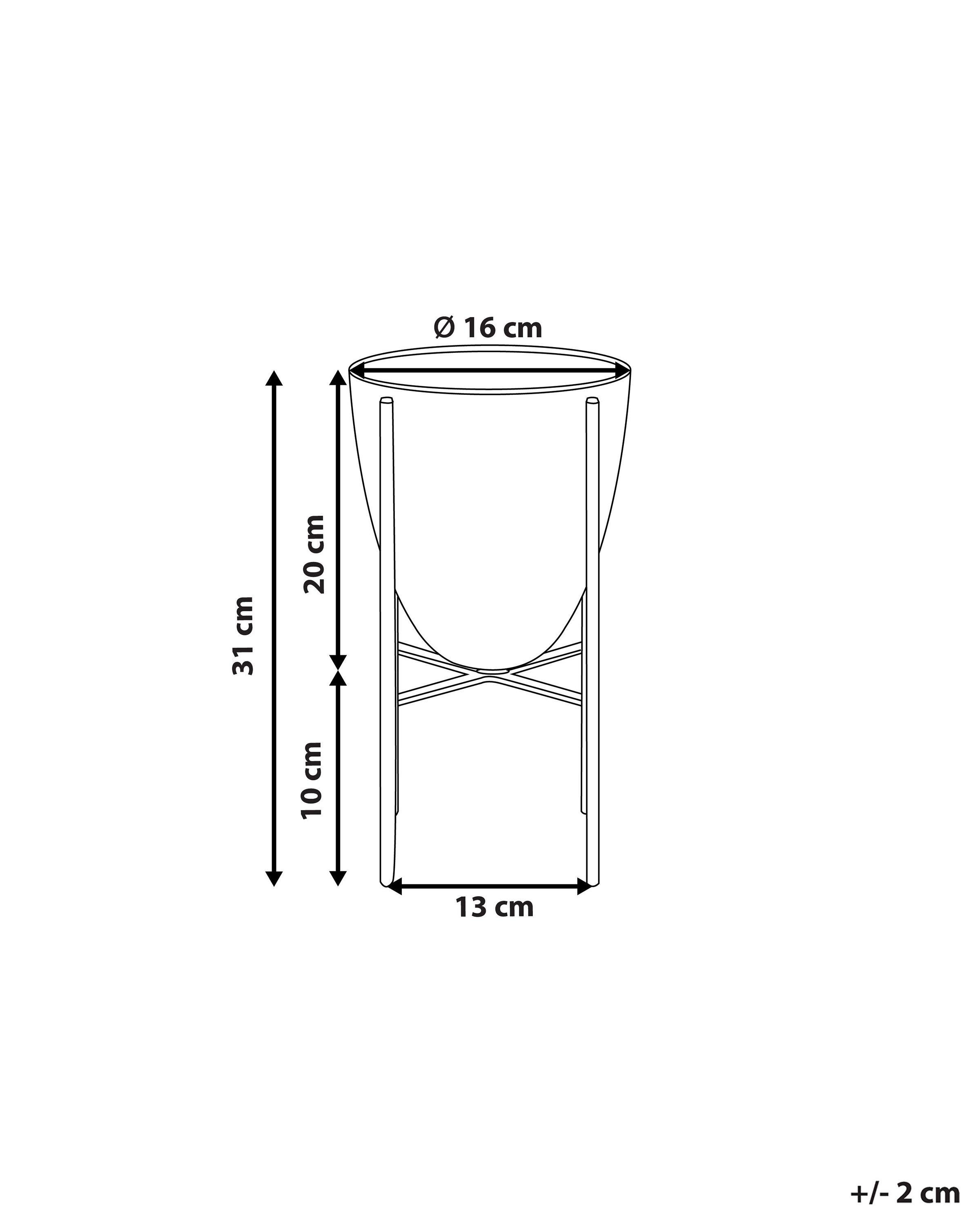 Beliani Vaso per piante en Ferro Moderno LEFKI  