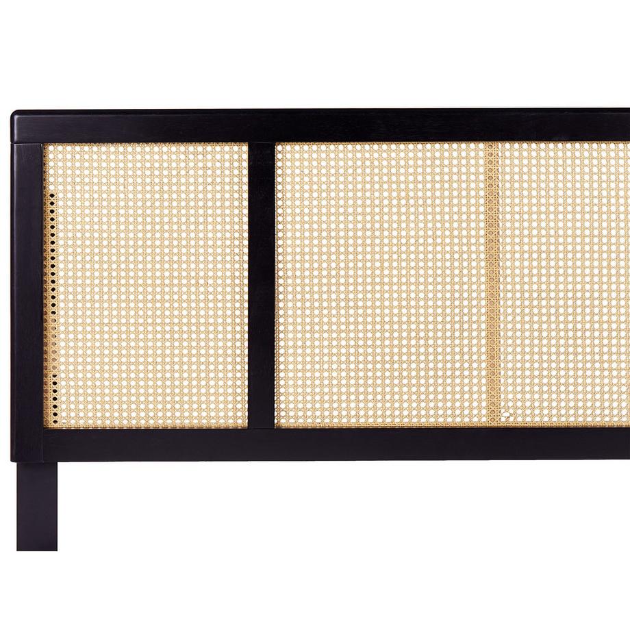 Beliani Bett mit Lattenrost aus Gummibaumholz Rustikal AURAY  