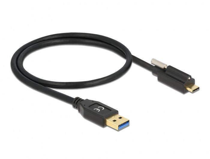 Image of 84025 USB Kabel 0,5 m USB 3.2 Gen 2 (3.1 Gen 2) USB 3.2 Gen 2 type-A USB C Schwarz
