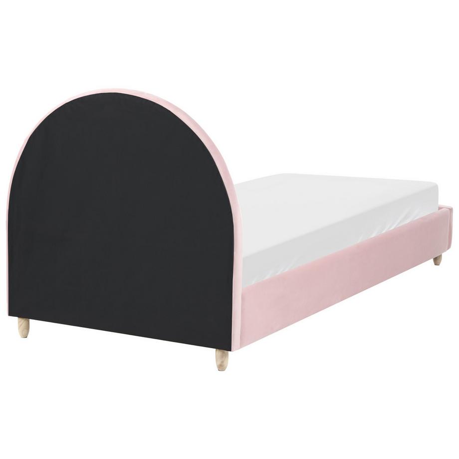 Beliani Lit d'enfant en Velours  LANDEILLAU  