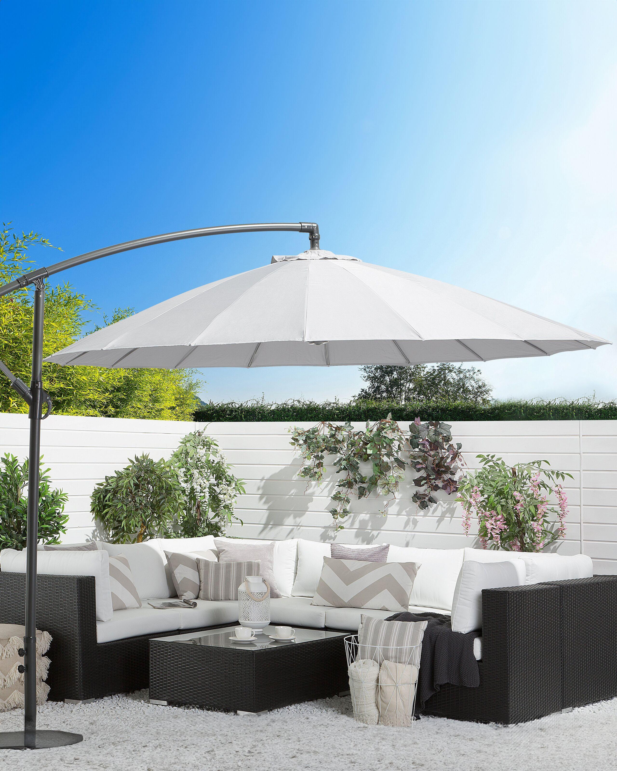 Beliani Ampelschirm aus Stoff CALABRIA II  