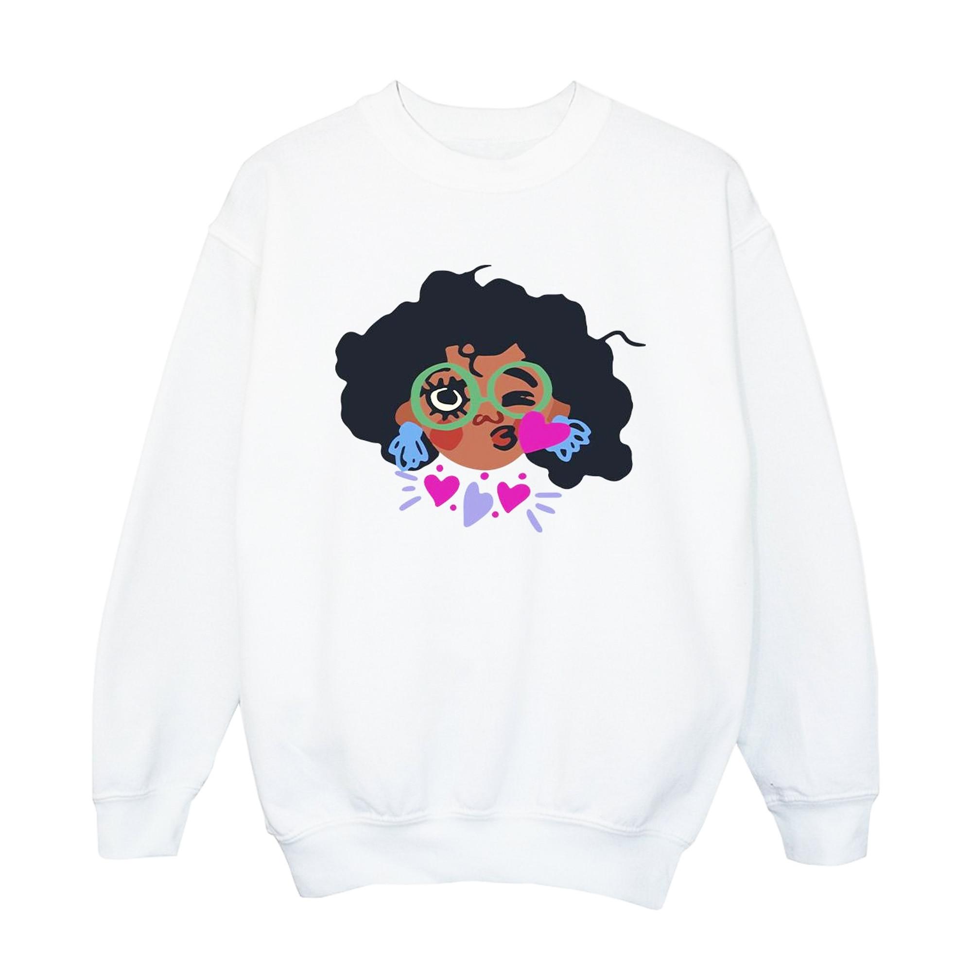 Image of Encanto Mirabel Kiss Sweatshirt Unisex Weiss 140/146