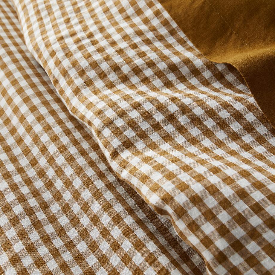 La Redoute Intérieurs Acélie Bronze Housse de Couette Vichy  