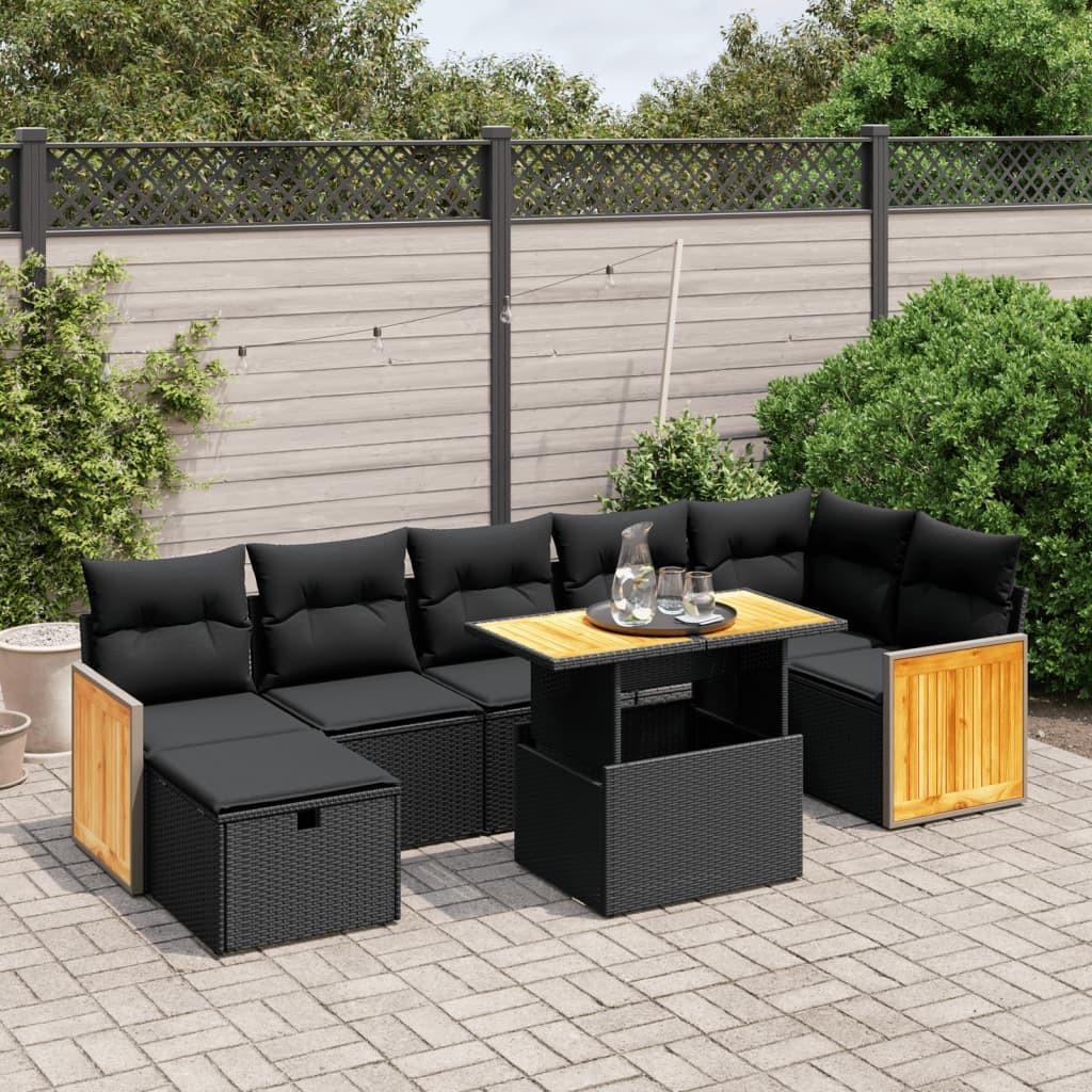 VidaXL set divano da giardino Polirattan  