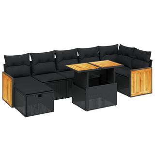 VidaXL set divano da giardino Polirattan  