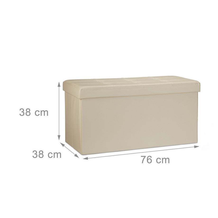 B2X Panca con vano contenitore in similpelle  