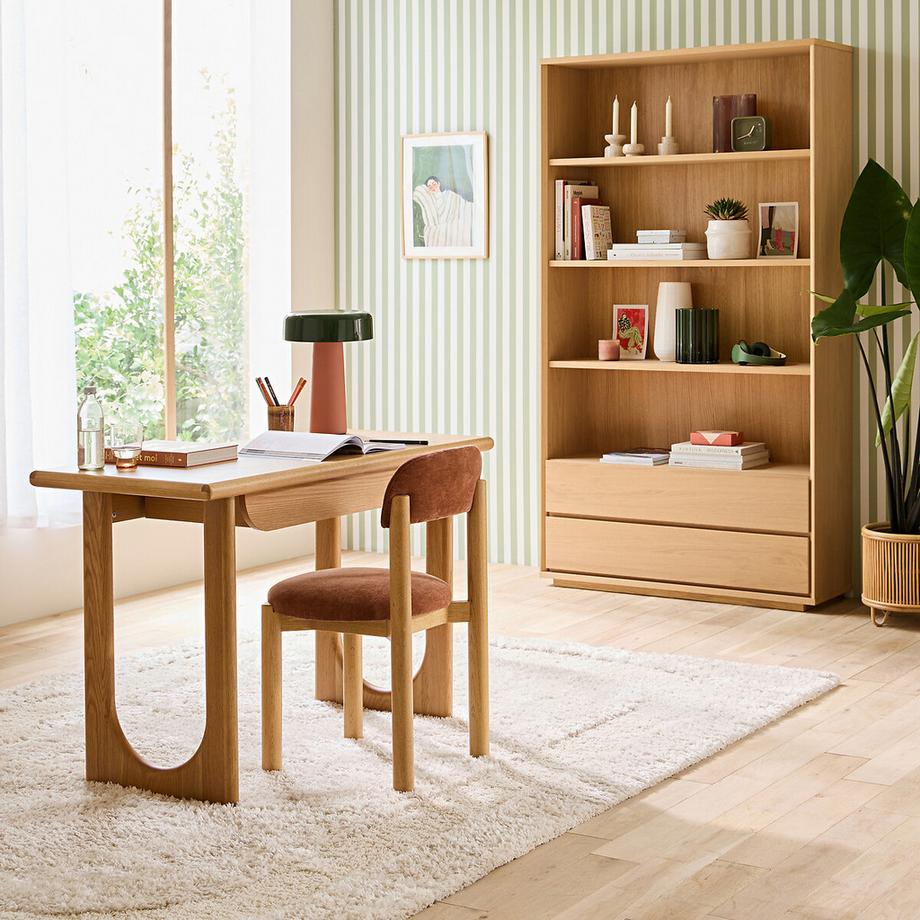 La Redoute Intérieurs Bücherregal Norrem mit 4 Fächern und 2 Schubladen  