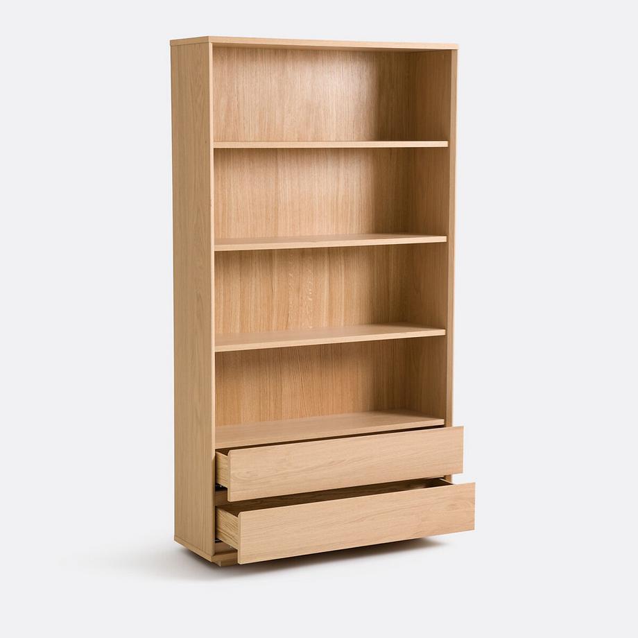 La Redoute Intérieurs Bücherregal Norrem mit 4 Fächern und 2 Schubladen  