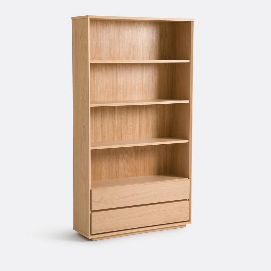 Bücherregal Norrem mit 4 Fächern und 2 Schubladen