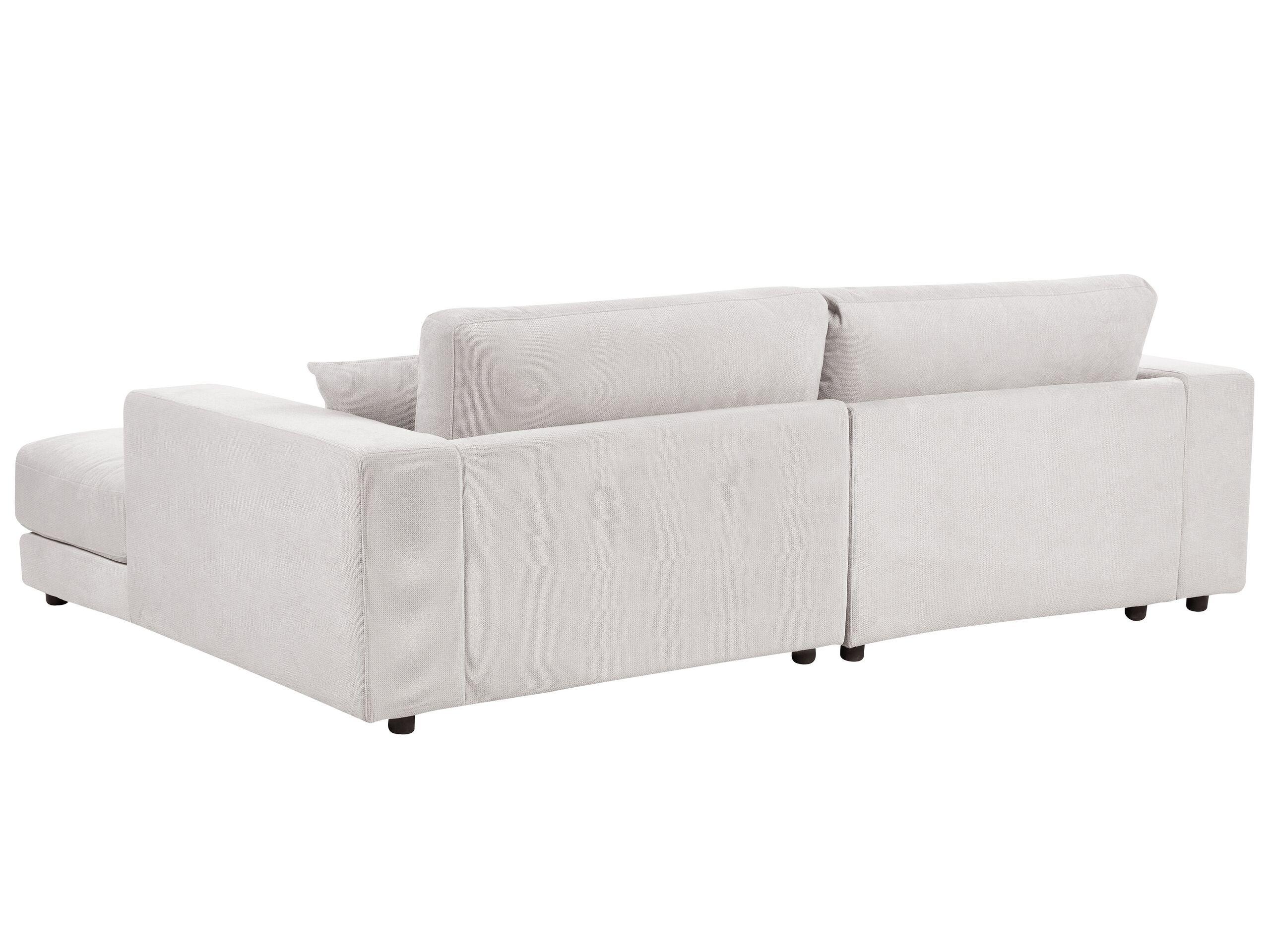 Beliani Ecksofa aus Polyester Skandinavisch LOFOTEN  