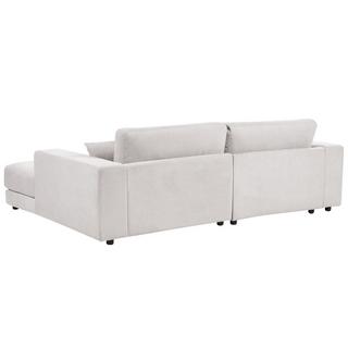 Beliani Ecksofa aus Polyester Skandinavisch LOFOTEN  