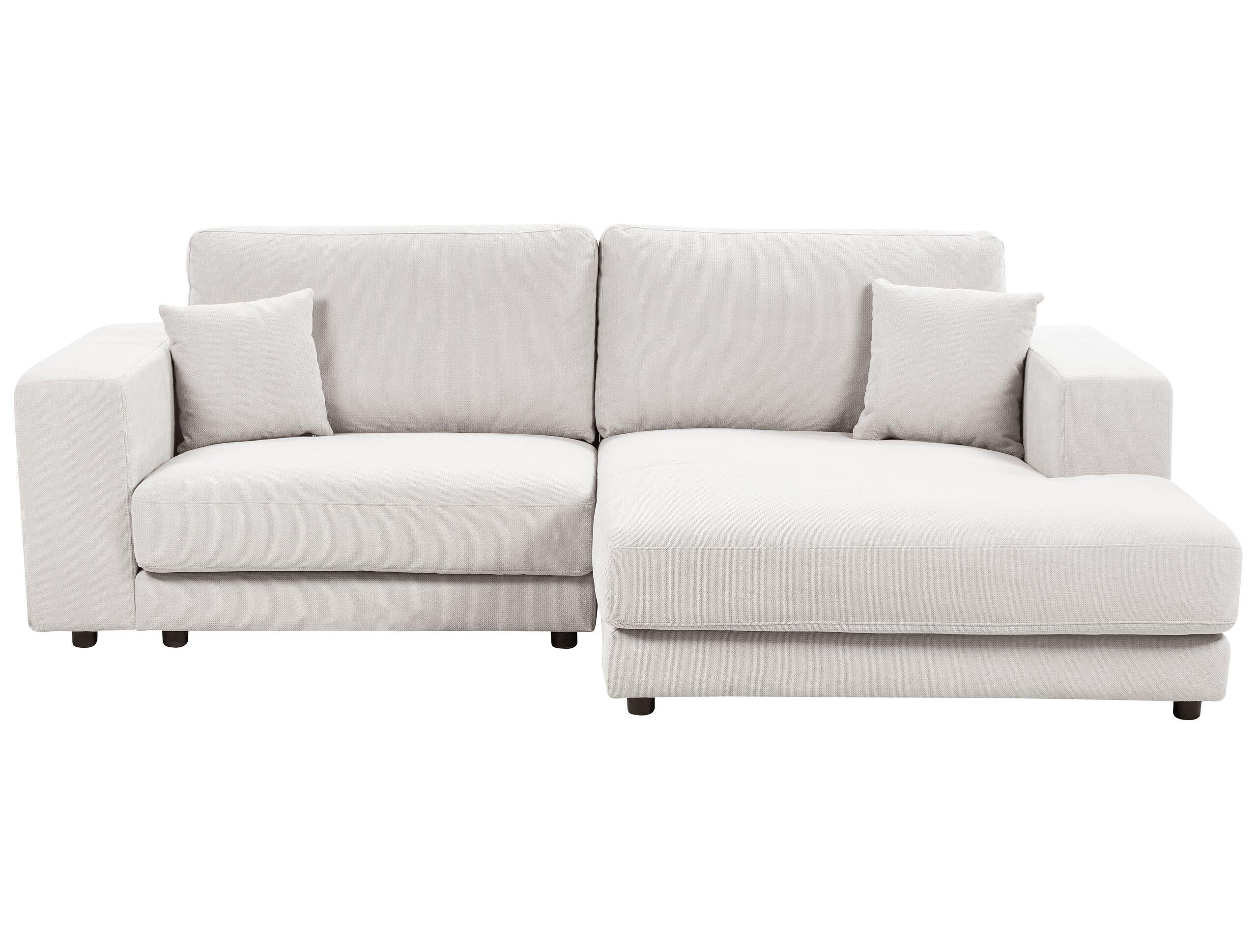 Beliani Ecksofa aus Polyester Skandinavisch LOFOTEN  