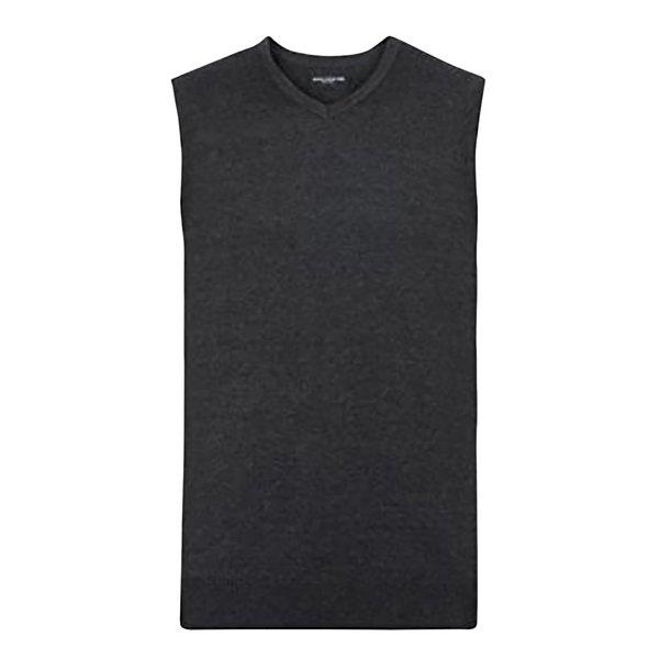 Image of Collection Strickpullunder Mit V Ausschnitt Herren Charcoal Black 3XL