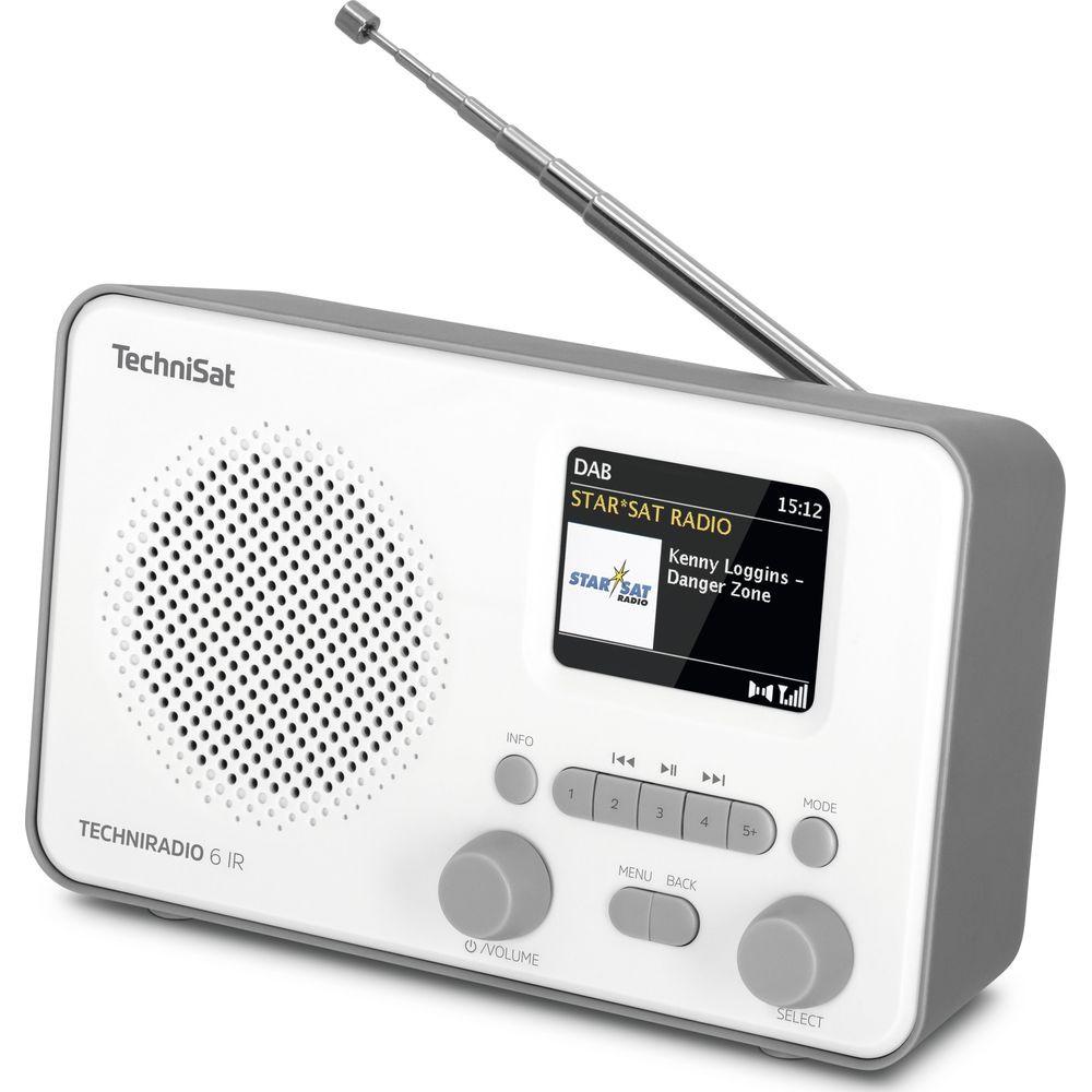 TechniSat  TechniSat TechniRadio 6 IR Portatile Analogico e digitale Grigio, Bianco 