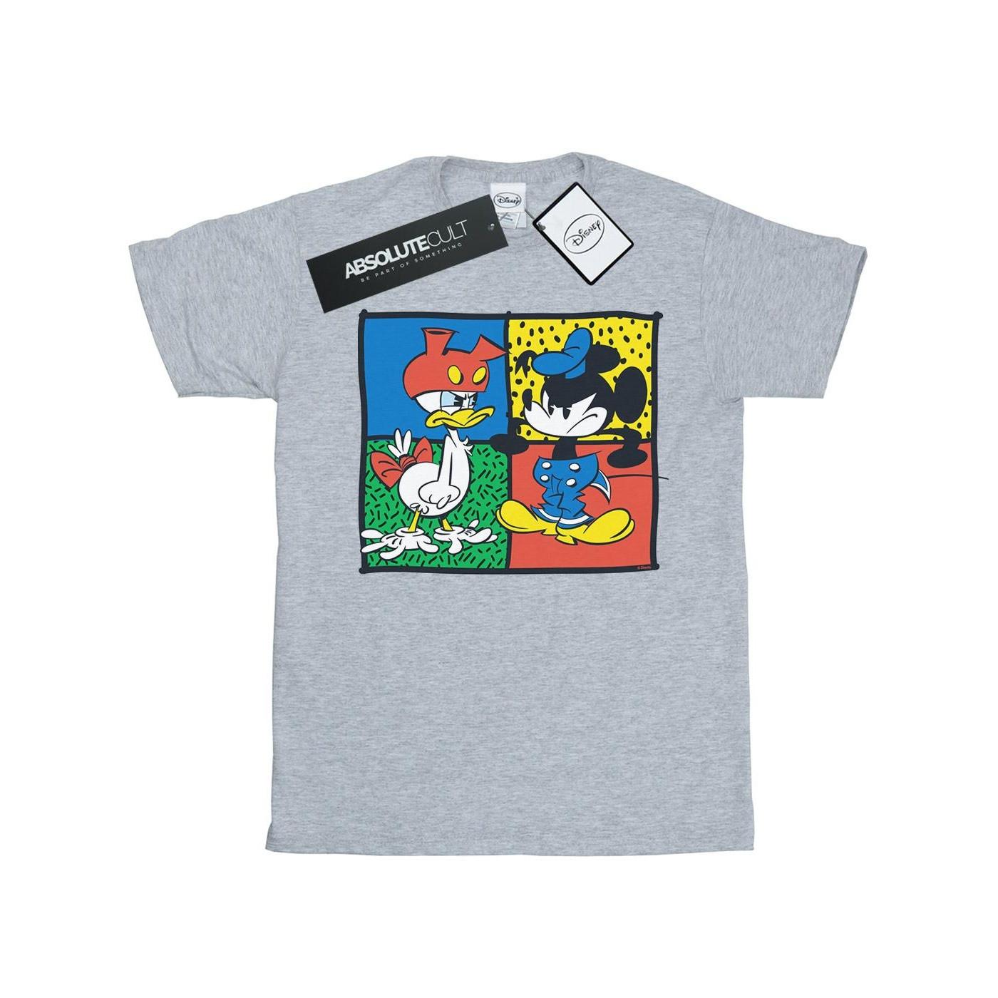 Image of Mickey Mouse Donald Clothes Swap Tshirt Damen Grau M