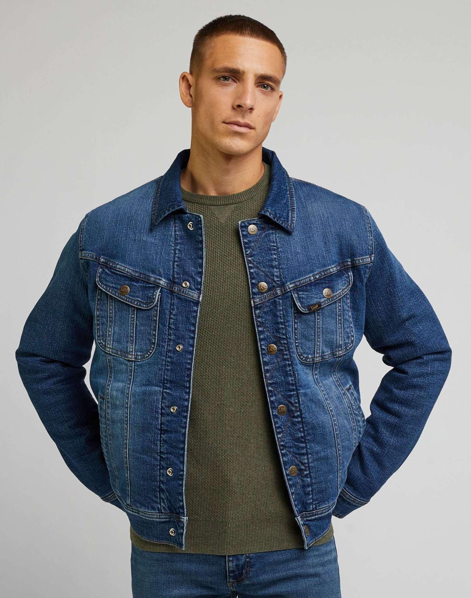 Image of Jeansjacken Reversable Rider Jacket Herren Blau L