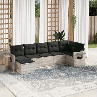 VidaXL set divano da giardino Polirattan  