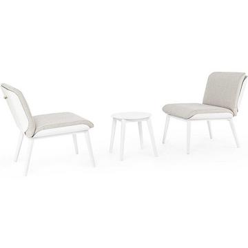 Dinette Isabela bianco (set di 3)