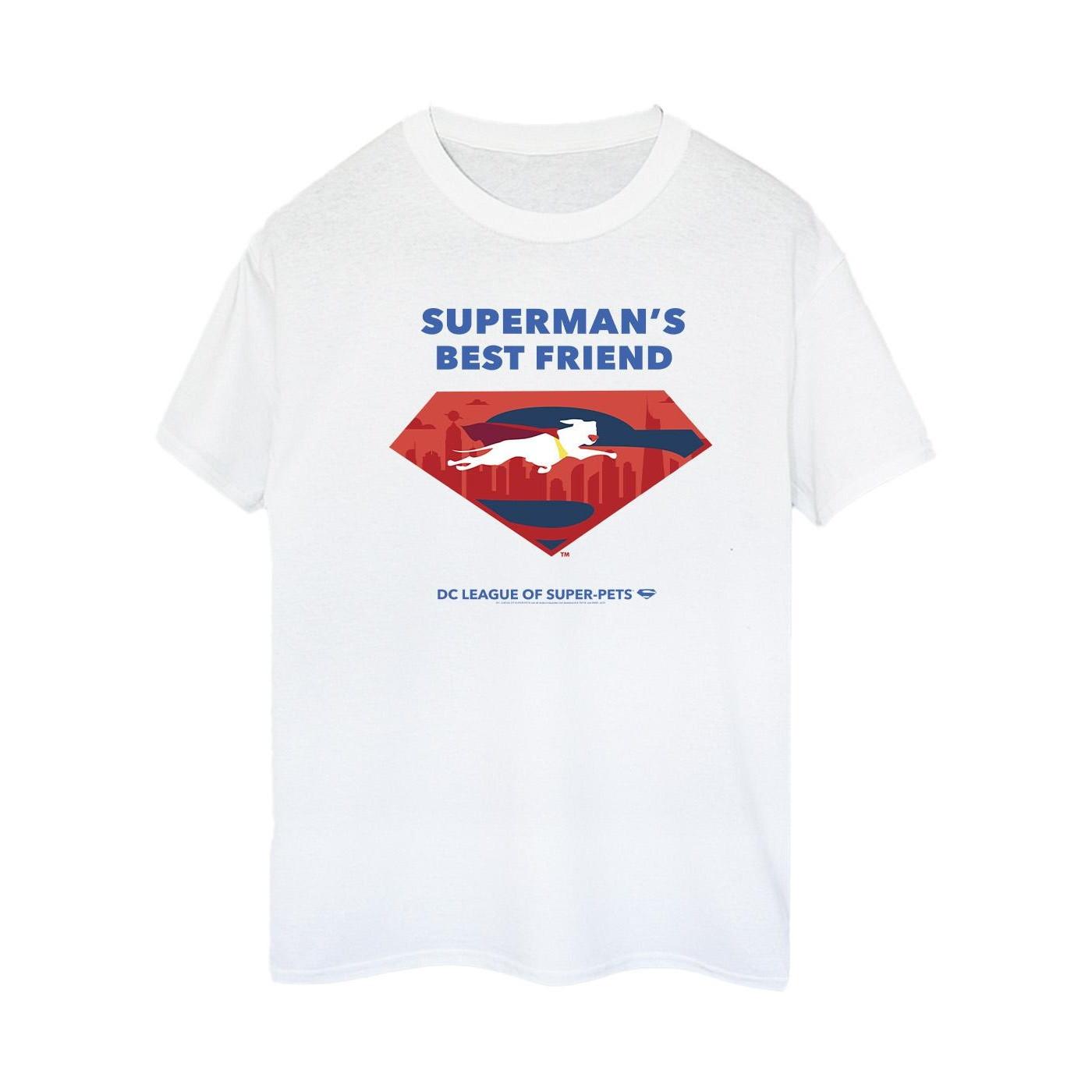 Image of Dc League Of Superpets Superman's Best Friend Tshirt Damen Weiss XL