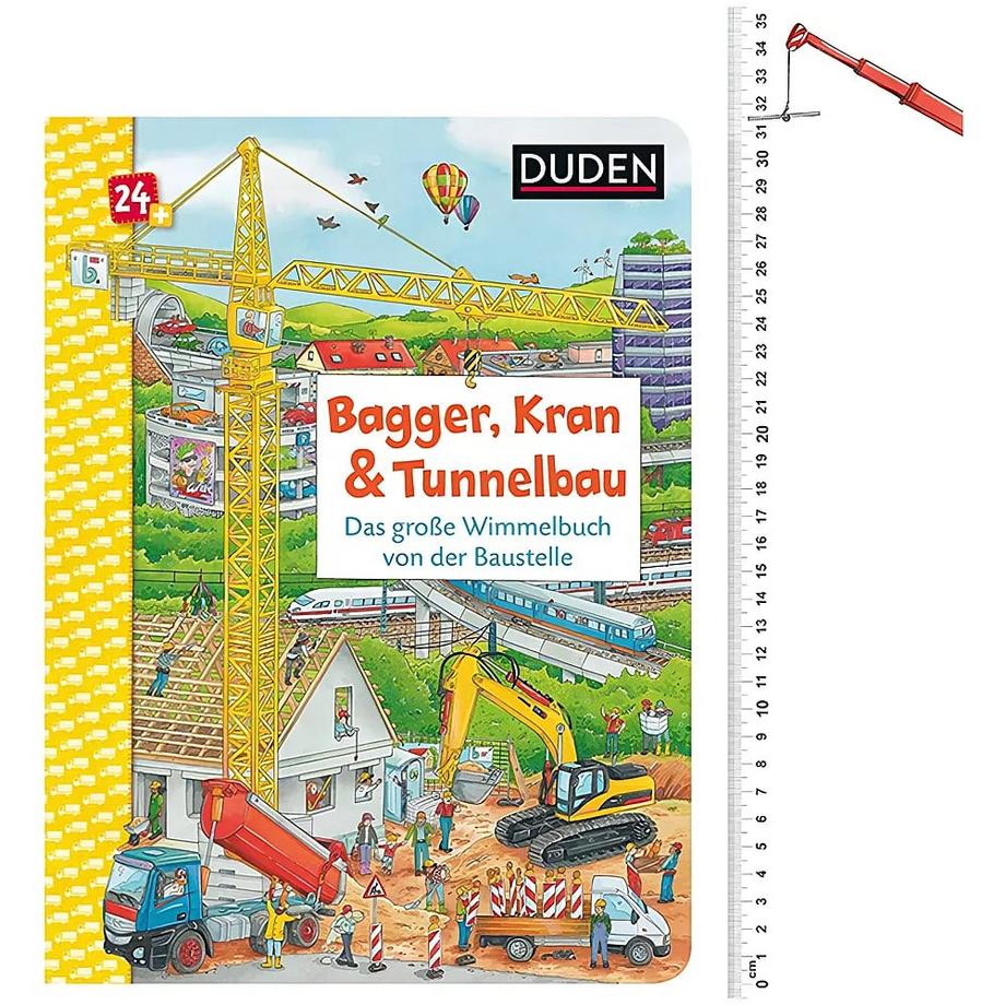 Wimmelbuch Bagger, Kran & Tunnelbau Braun, Christina; Coenen, Sebastian (Illustrationen) Copertina rigida 