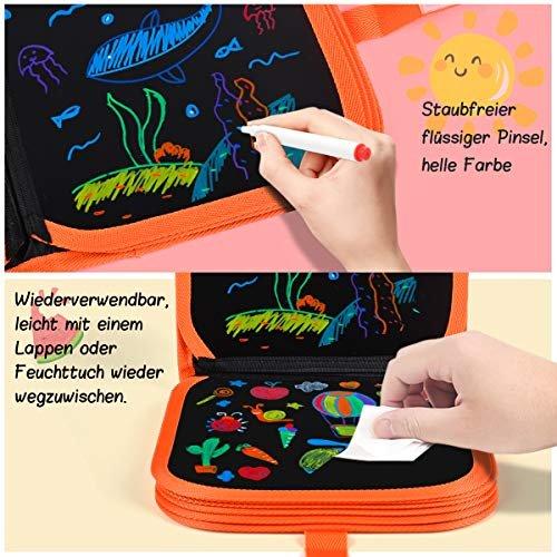 Activity-board  Malbuch für Kinder mit 12 Stiften, Graffiti-Zeichentafel 