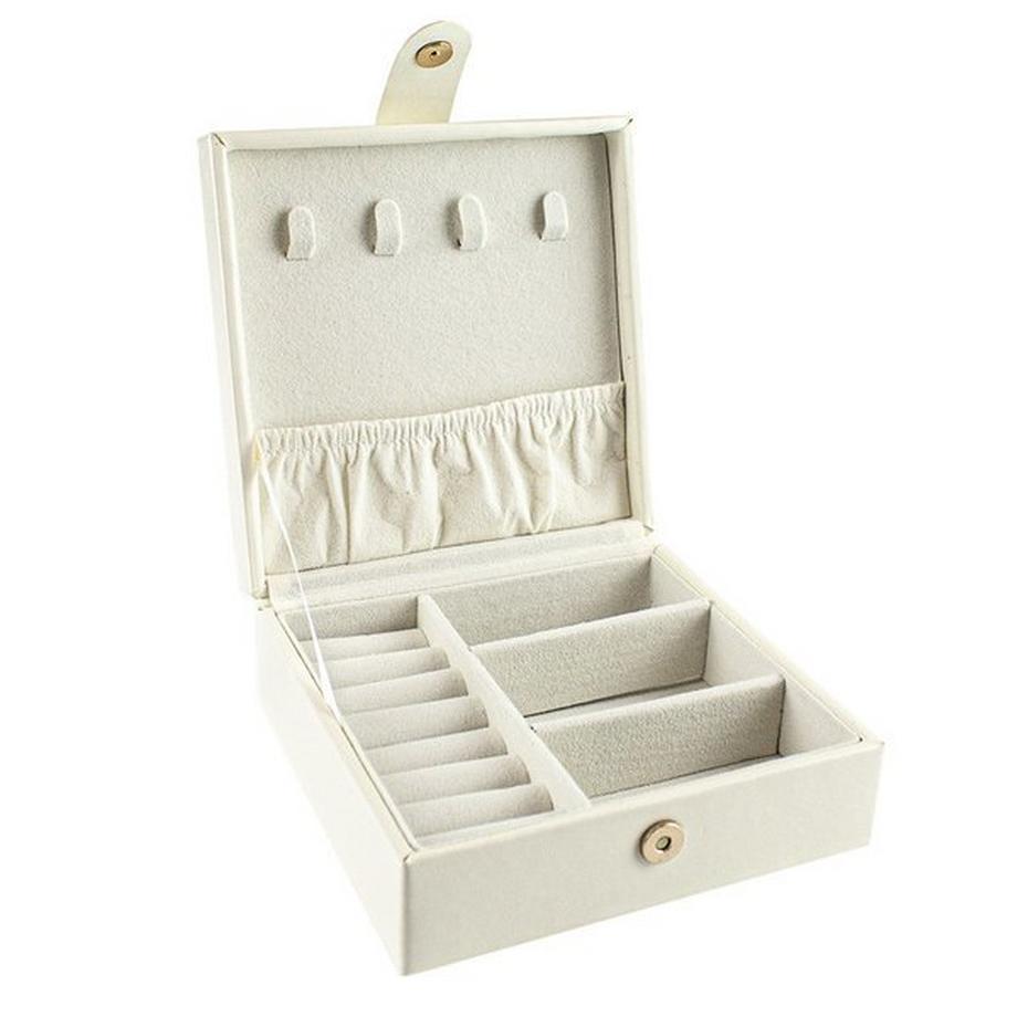 eStore  Schmuckschatulle 12 x 12 - Weiß 