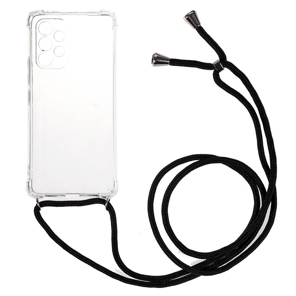 Cover-Discount  Galaxy A53 5G - Hülle mit Umhängeband Transparent 