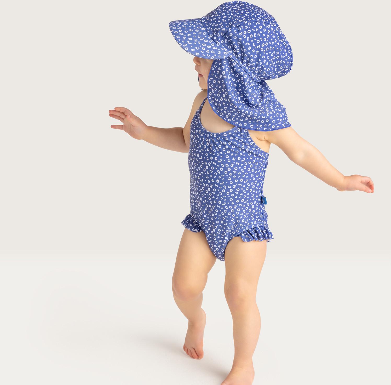 Swim Essentials Cappello da sole UV Blue Leopard  