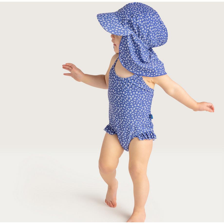 Swim Essentials UV Sonnenhut Blue Leopard  