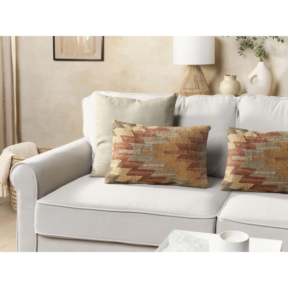 Beliani Set di 2 cuscini en Iuta Rustico DEEPOR  