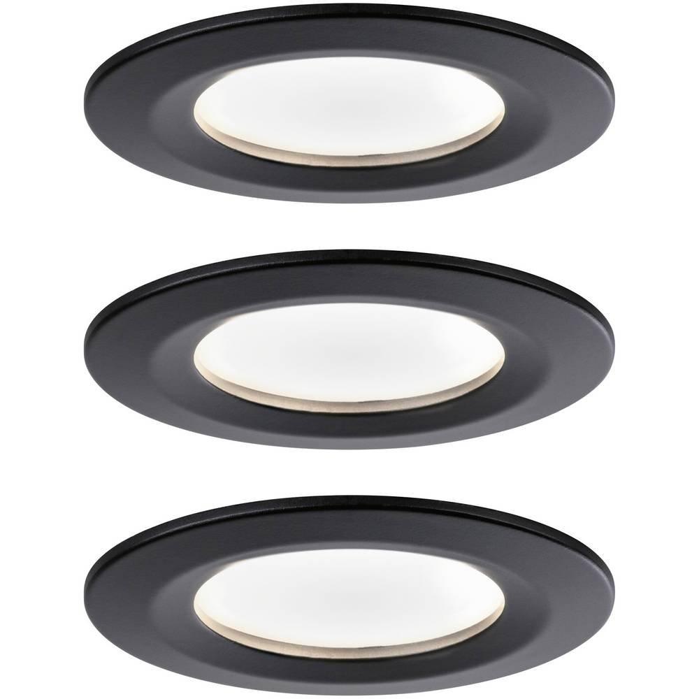 Paulmann EBL Nova coin rond rigide LED 3x6W 2700K 230V mat/alu  