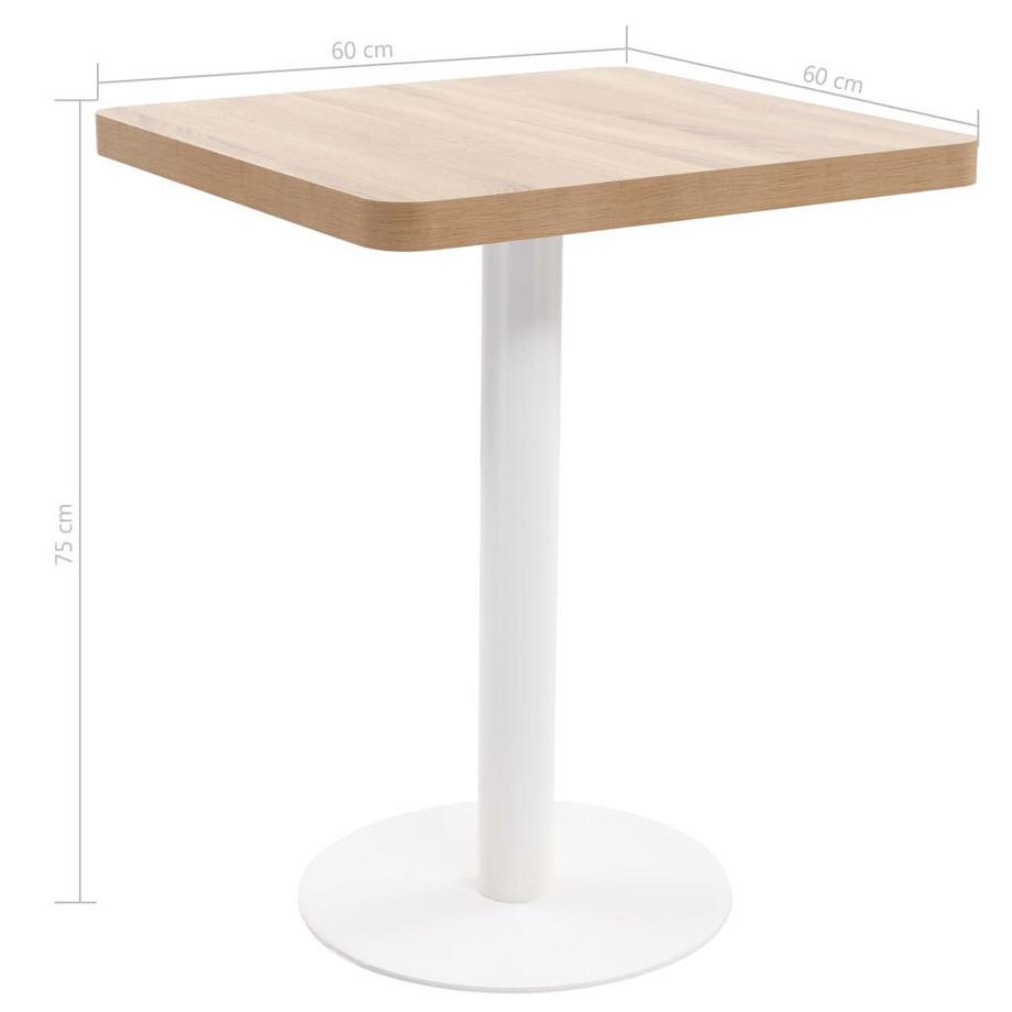 VidaXL Table de bistrot mdf  