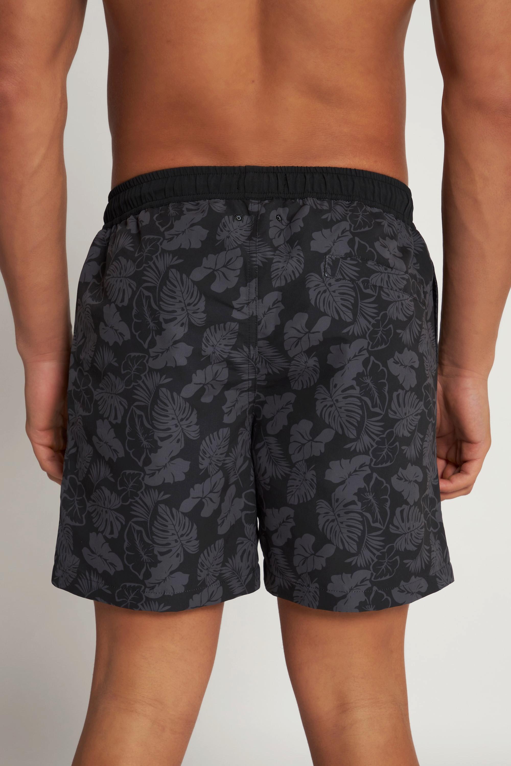 JP1880  Shorts da mare con cintura elastica e stampa floreale 