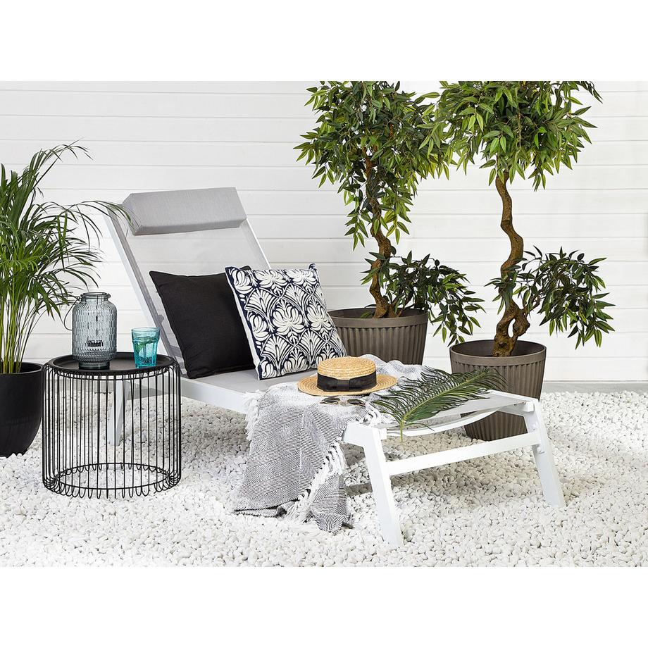 Beliani Sonnenliege aus Aluminium  CATANIA  