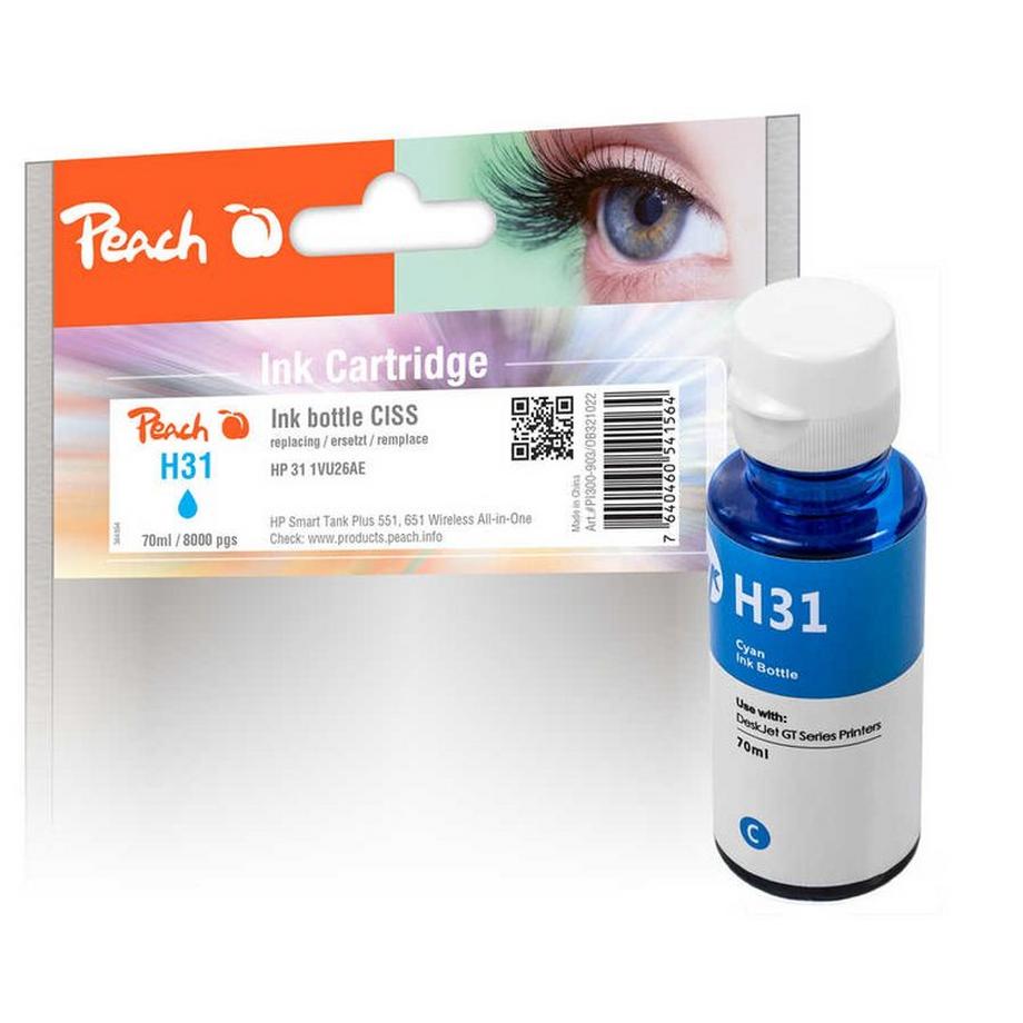 Peach  Tinte HP 31, 1VU26AE 70 ml, cyan 