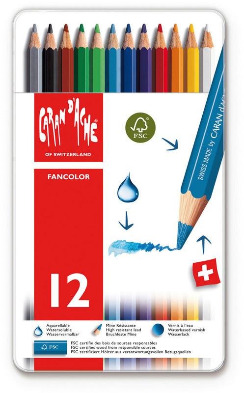 Image of Farbstift Fancolor 12 Multicolor