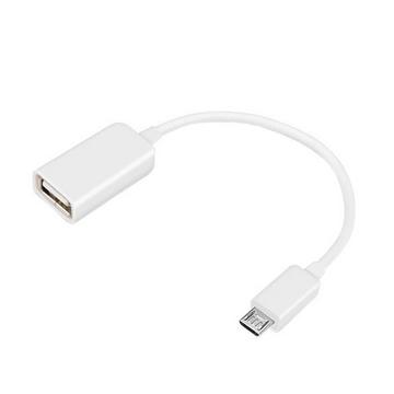 USB-zu-Micro-USB-Kabel – Integrierter OTG-Adapter – Weiß