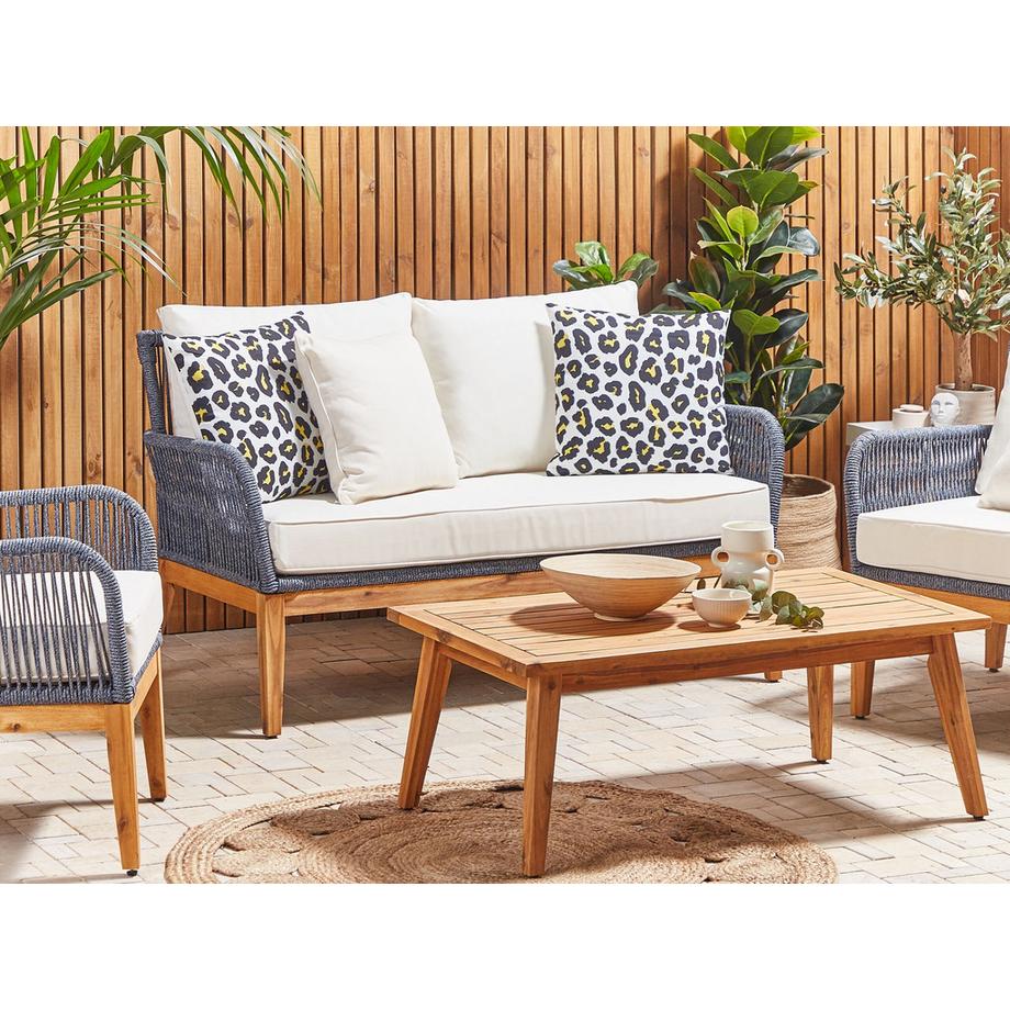 Beliani Lot de 2 coussins d'extérieur en Polyester  KARDITSA  